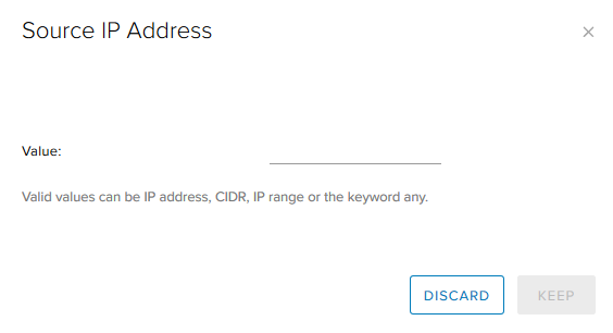 Edge, настройка Firewall: задаём диапазон IP адресов Вы можете задать диапазон IP адресов, нажав на кнопку IP