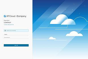 Окно входа в Облачный ЦОД